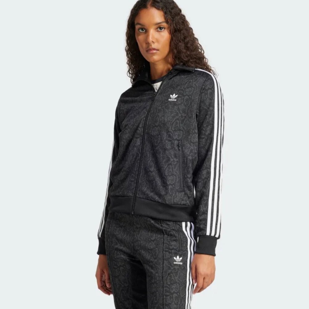 ADIDAS Women's Black Snake Print Firebird Track Suit - Picture 3 of 15